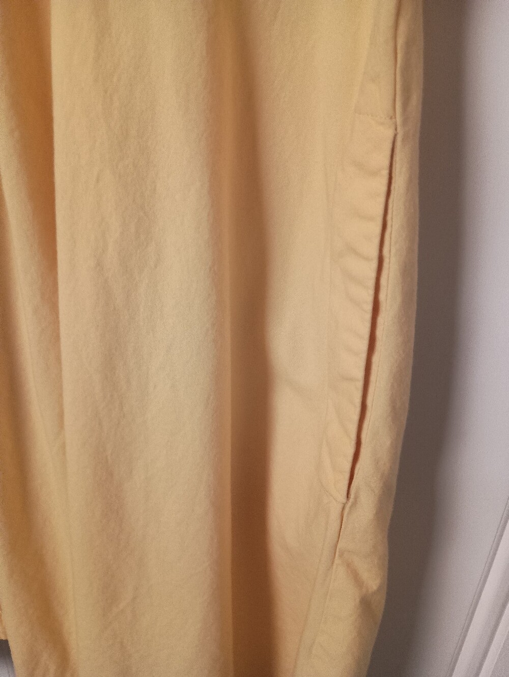 BCX- Yellow Button-Front Shirt Dress- Size M - Picture 5 of 8